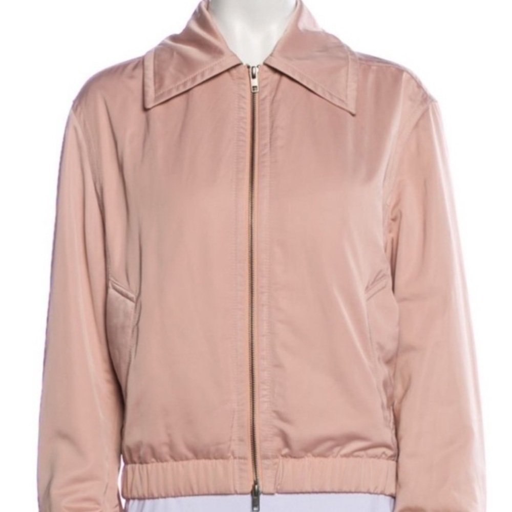 VINCE Womens Blush Pink Lightweight Bomber Jacket Small Petite